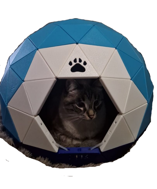 Japanischer Stil Geometrisches Katzenbett – Stilvoll & Gemütlich
