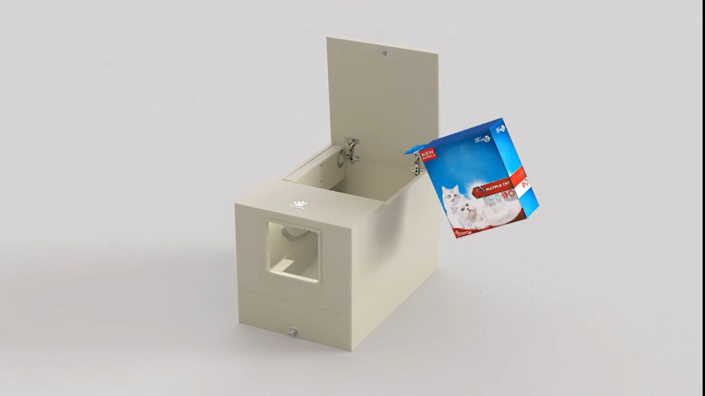 Techklo Luxus Möbel Selbstreinigende Katzentoilette